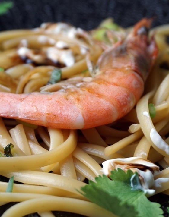 Linguine mit Chermoula-Sauce